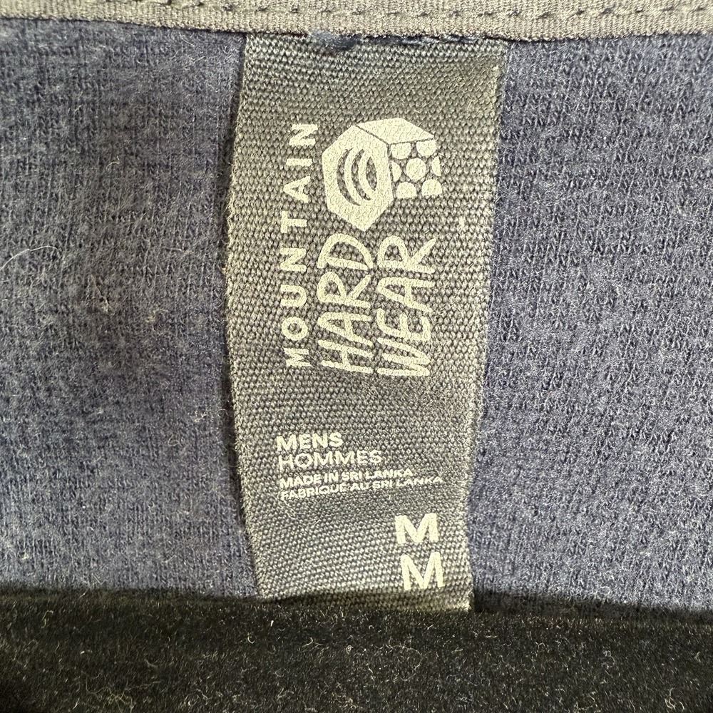 Mountain Hardwear Sweatshirt Mens Medium Blue Crewneck Pullover Pockets Workwear - Picture 9 of 10